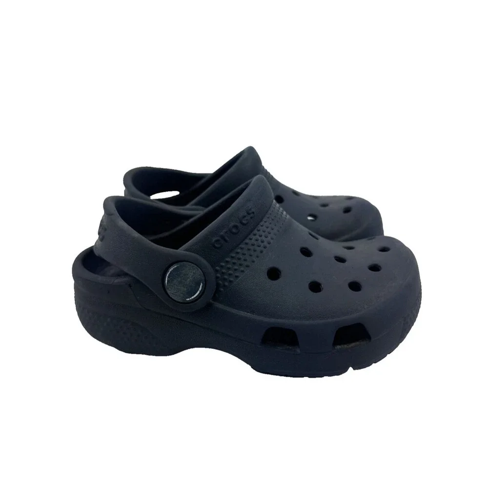 Crocs Classic Clog Toddler Navy Blue Slip On Waterproof Comfort Child‎ Baby 6